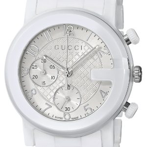 Gucci Herrklocka YA101353 G Chrono Vit/Keramik Ø38 mm