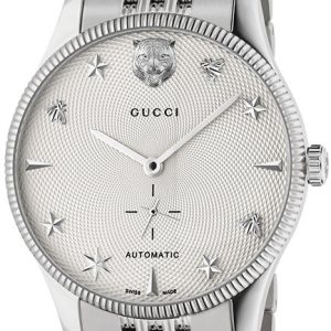 Gucci Herrklocka YA126354 G-Timeless Vit/Stål Ø40 mm