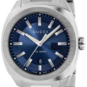 Gucci Herrklocka YA142303 Blå/Stål Ø41 mm