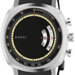 Gucci Herrklocka YA157301 Grip Svart/Gummi