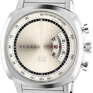 Gucci Herrklocka YA157302 Grip Silverfärgad/Stål