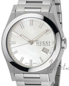 Gucci YA115402 Pantheon Vit/Stål Ø36 mm