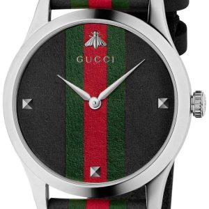 Gucci YA1264079 G-Timeless Flerfärgad/Läder Ø38 mm