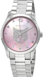 Gucci YA1264166 G-Timeless Rosa/Stål Ø38 mm