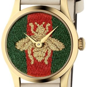 Gucci YA1265009 G-Timeless Flerfärgad/Läder Ø27 mm