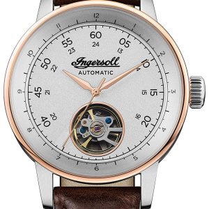 Ingersoll 99999 Herrklocka I08001 Vit/Läder Ø42 mm