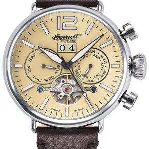 Ingersoll 99999 Herrklocka IN1230CR Champagnefärgad/Läder Ø46 mm