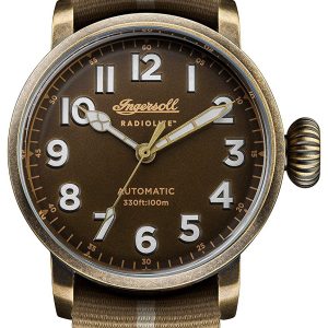 Ingersoll Herrklocka I04802 Brun/Textil Ø46 mm