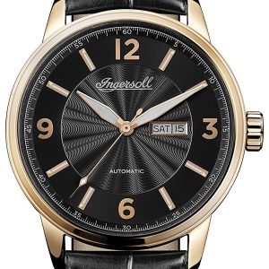 Ingersoll The Regent Herrklocka I00203 Svart/Läder Ø47 mm