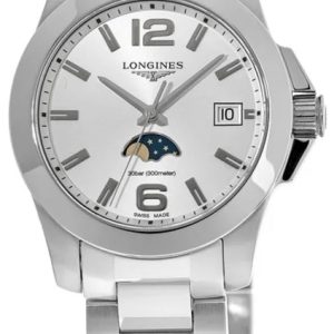 Longines Conquest Ladies Damklocka L3.381.4.76.6 Silverfärgad/Stål