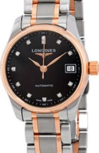 Longines Damklocka L2.128.5.59.7 Master Svart/18 karat roséguld