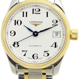 Longines Damklocka L2.128.5.78.7 Master Vit/18 karat gult guld Ø25.5