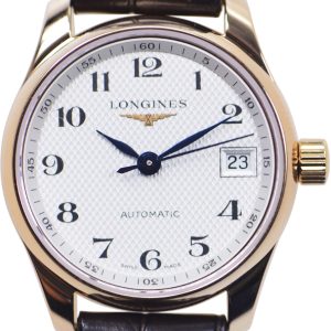 Longines Damklocka L2.128.8.78.3 Master Silverfärgad/Läder Ø25.5 mm