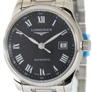 Longines Damklocka L2.257.4.51.6 Master Svart/Stål Ø29 mm