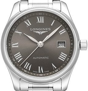 Longines Damklocka L2.257.4.71.6 Master Grå/Stål Ø29 mm