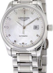 Longines Damklocka L2.257.4.87.6 Master Vit/Stål Ø29 mm