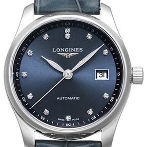 Longines Damklocka L2.257.4.97.0 Master Blå/Läder Ø29 mm