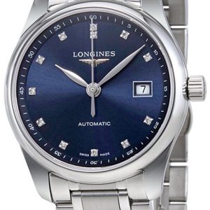 Longines Damklocka L2.257.4.97.6 Master Blå/Stål Ø29 mm