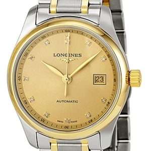 Longines Damklocka L2.257.5.37.7 Master Gulguldstonad/18 karat gult