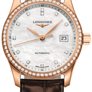 Longines Damklocka L2.257.9.87.3 Master Vit/Läder Ø29 mm