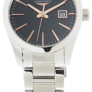 Longines Damklocka L2.286.4.52.6 Conquest Classic Svart/Stål Ø29.5