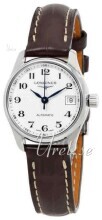 Longines Damklocka L2.357.4.78.3 Master Silverfärgad/Läder Ø34 mm