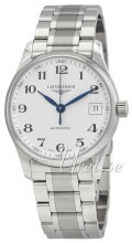 Longines Damklocka L2.357.4.78.6 Master Silverfärgad/Stål Ø34 mm