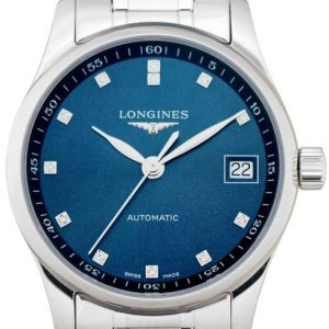 Longines Damklocka L2.357.4.97.6 Master Blå/Stål Ø34 mm