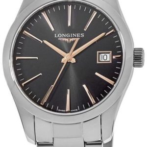 Longines Damklocka L2.386.4.52.6 Conquest Ladies Svart/Stål Ø34 mm