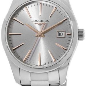 Longines Damklocka L2.386.4.72.6 Conquest Ladies Silverfärgad/Stål