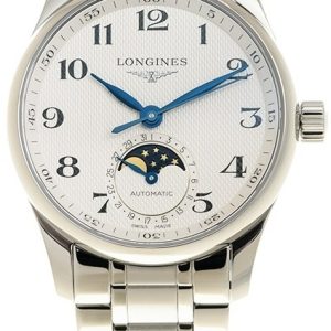 Longines Damklocka L2.409.4.78.6 Master Vit/Stål Ø34 mm