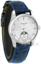 Longines Damklocka L2.409.4.87.0 Master Vit/Läder Ø34 mm