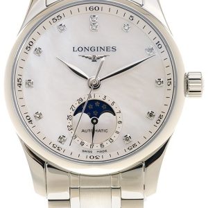 Longines Damklocka L2.409.4.87.6 Master Vit/Stål Ø34 mm