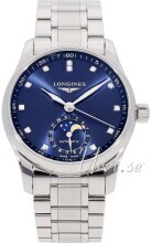 Longines Damklocka L2.409.4.97.6 Master Blå/Stål Ø34 mm