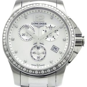 Longines Damklocka L3.279.0.87.6 Conquest Vit/Stål Ø35 mm