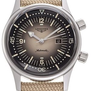 Longines Damklocka L3.374.4.30.2 Legend Diver Beige/Läder Ø36 mm