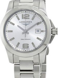 Longines Damklocka L3.376.4.76.6 Conquest Silverfärgad/Stål Ø29.5