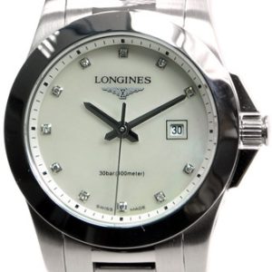 Longines Damklocka L3.376.4.87.6 Conquest Ladies Vit/Stål Ø29.5 mm