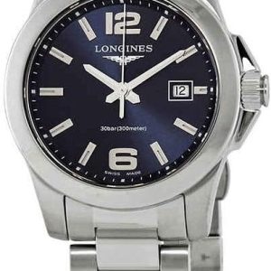 Longines Damklocka L3.376.4.96.6 Conquest Ladies Blå/Stål Ø29.5 mm