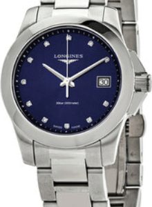 Longines Damklocka L3.377.4.97.6 Conquest Ladies Blå/Stål Ø34 mm