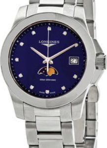 Longines Damklocka L3.381.4.97.6 Conquest Ladies Blå/Stål Ø34 mm