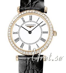 Longines Damklocka L4.191.9.11.0 Grande Classique Vit/Läder Ø24.5 mm