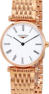 Longines Damklocka L4.209.1.91.8 Grande Classique Vit/Roséguldstonat