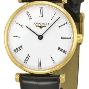 Longines Damklocka L4.209.2.11.2 Grande Classique Vit/Läder Ø24 mm