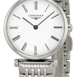 Longines Damklocka L4.209.4.11.6 Grande Classique Vit/Stål Ø24 mm