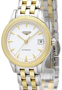 Longines Damklocka L4.274.3.22.7 Grande Classique Vit/Gulguldtonat