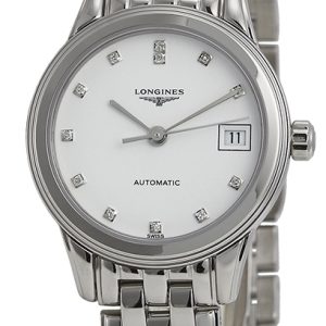 Longines Damklocka L4.274.4.27.6 Grande Classique Vit/Stål Ø26 mm