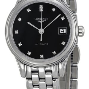 Longines Damklocka L4.274.4.57.6 Grande Classique Svart/Stål Ø26 mm