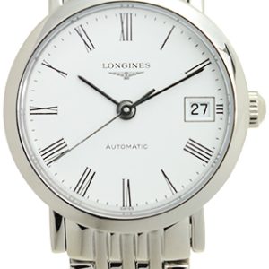 Longines Damklocka L4.309.4.11.6 Elegant Vit/Stål Ø25.5 mm