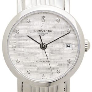 Longines Damklocka L4.309.4.77.6 Elegant Silverfärgad/Stål Ø25.5 mm